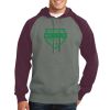 Raglan Colorblock Pullover Hooded Sweatshirt Thumbnail